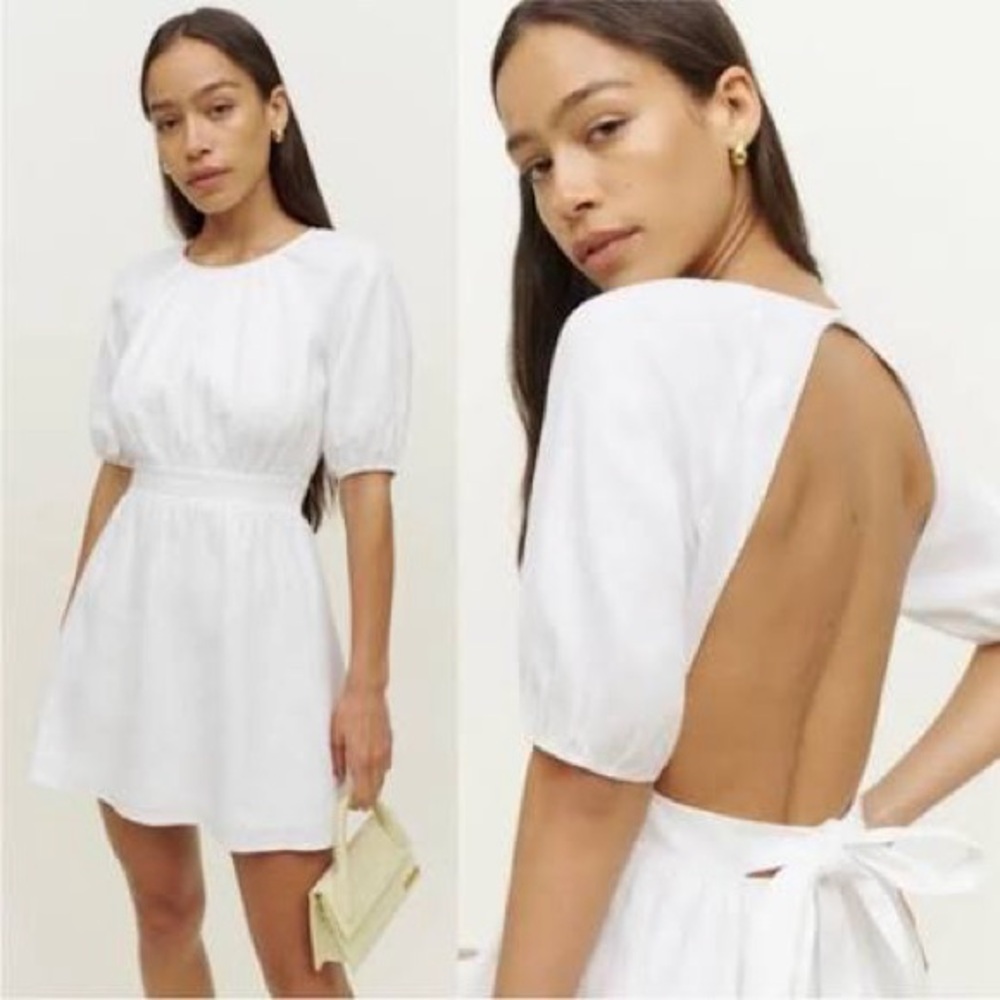Reformation Irwin Linen Dress - Size 12 NWOT